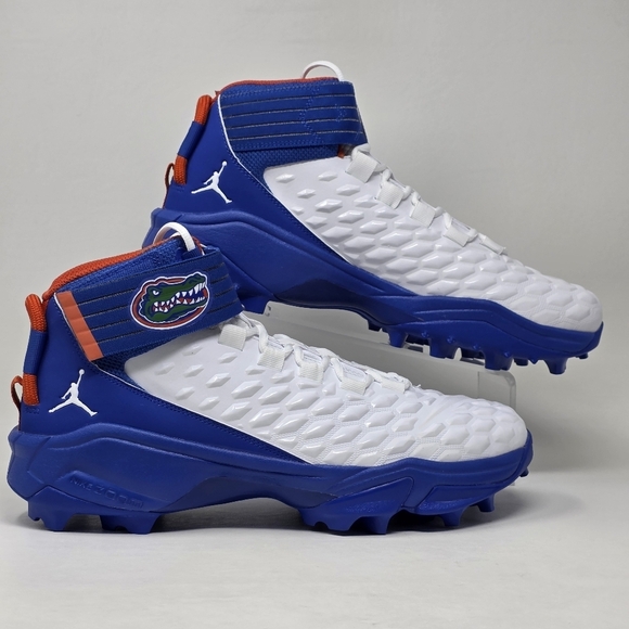 Nike Air Jordan Force Savage Pro 2 Mens Sz 13 PE FL Gators Cleats CV1666-102 New - Picture 2 of 11